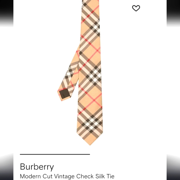 Vintage Burberry Tan Plaid Men´s Tie